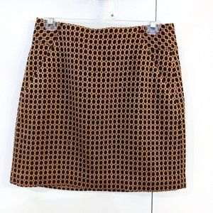 LOFT Metallic Jacquard Print Mini Skirt